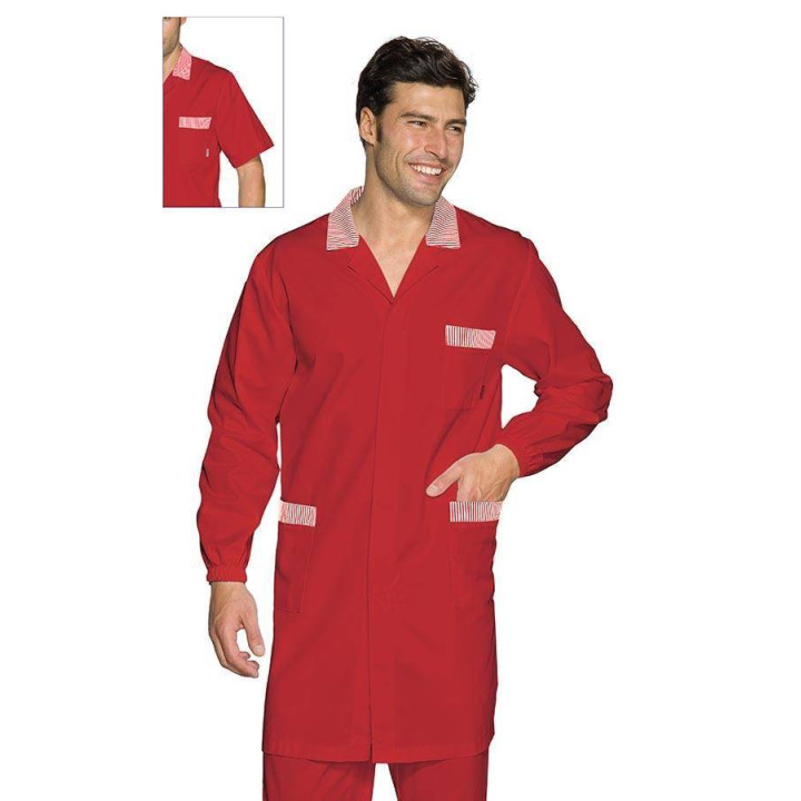 Blouse m&eacute;dicale multipoches &agrave; manches courtes pour homme TORONTO