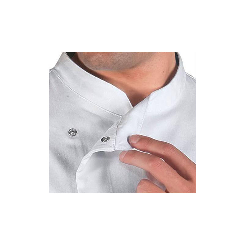  MADISON Veste de cuisine manches longues blanche coton ISACCO