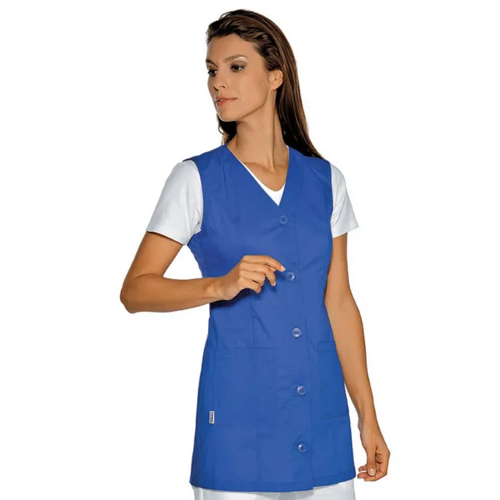 Tunique de travail femme color&eacute;e sans manche