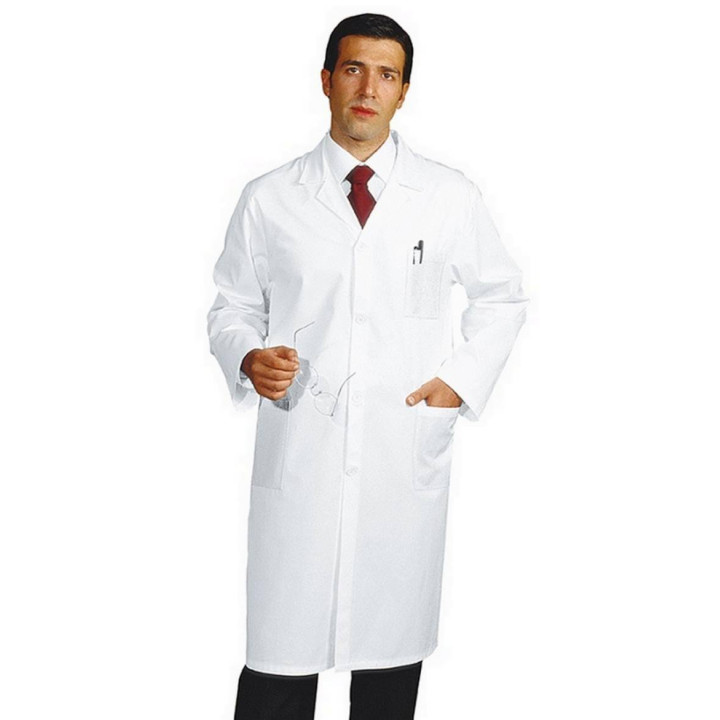 SANFOR Blouse m&eacute;dicale homme coton 