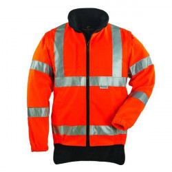 HIWAY veste de travail polaire chaude polyester haute visibilité