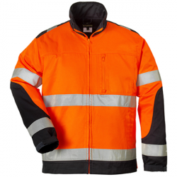 PATROL  veste de travail chaude polycoton avec bandes rétro réfléchissantes 3M haute visibilité