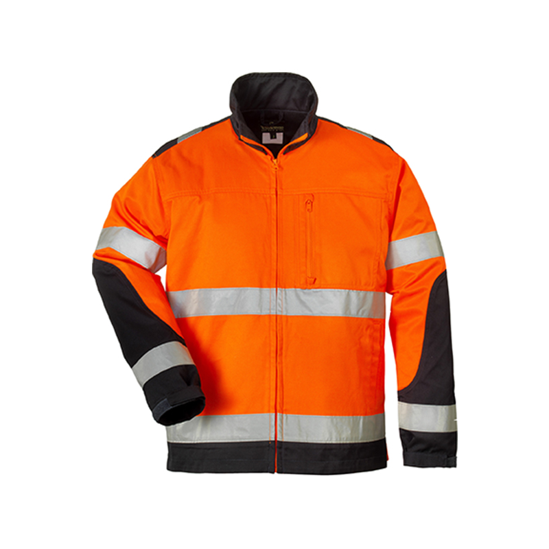 PATROL  veste de travail chaude polycoton avec bandes rétro réfléchissantes 3M haute visibilité