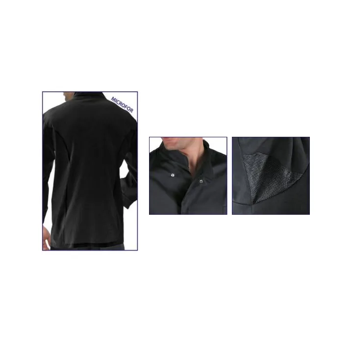SUZUKA Veste de cuisinier polyester manches longues