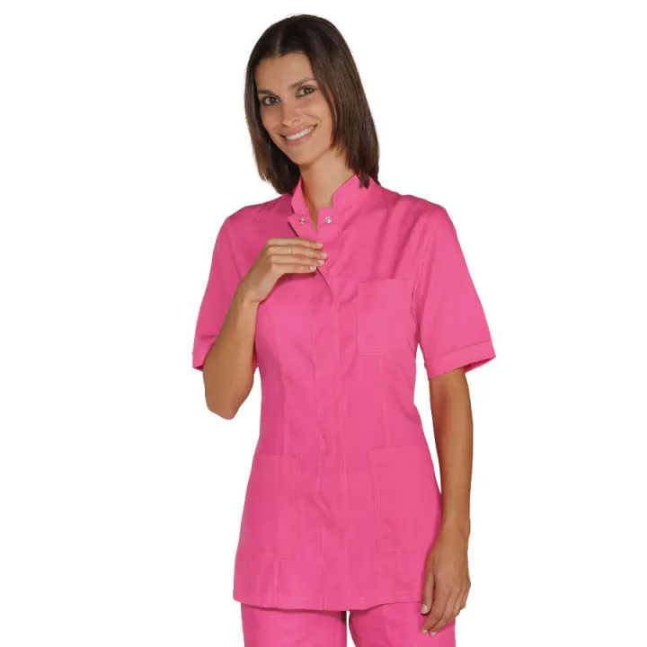 Tunique m&eacute;dicale femme manches courtes PORTOFINO Fushia