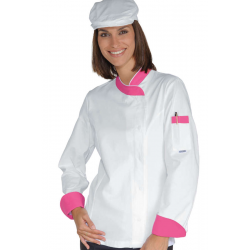 Veste de cuisine femme coton SNAPS