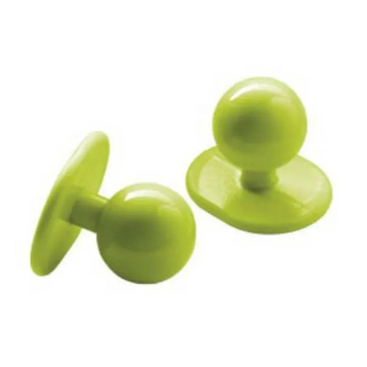 Lot de 10 boutons pour veste de cuisine Vert