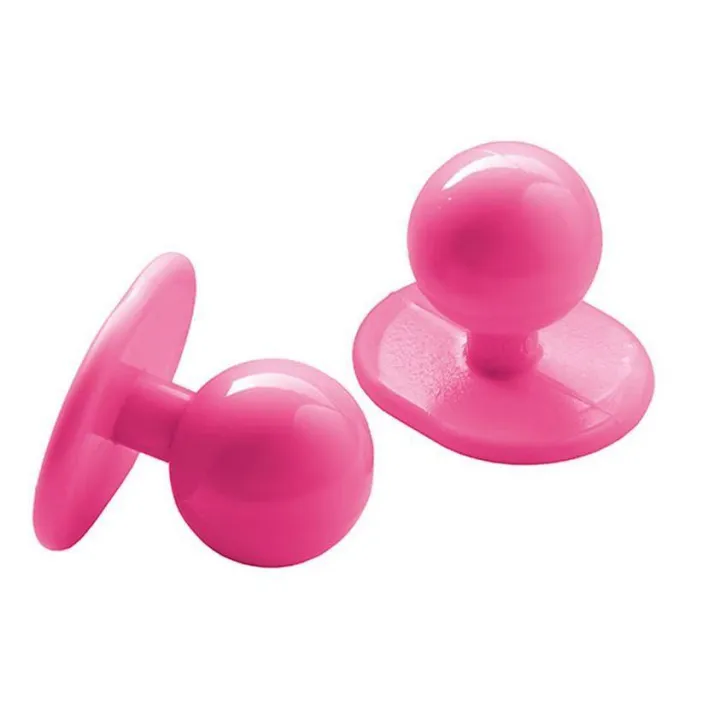 Lot de 10 boutons pour veste de cuisine Fushia
