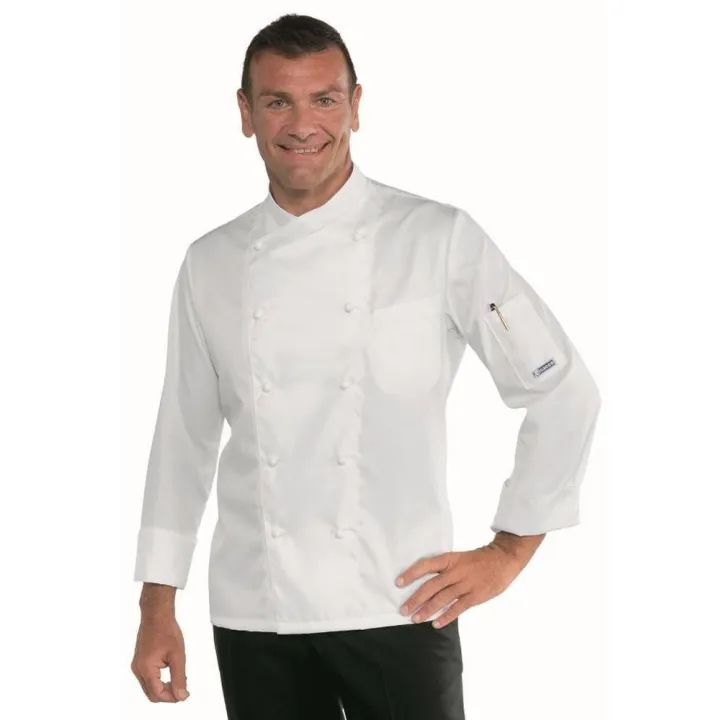 PANAMA SLIM Veste de cuisine homme satin