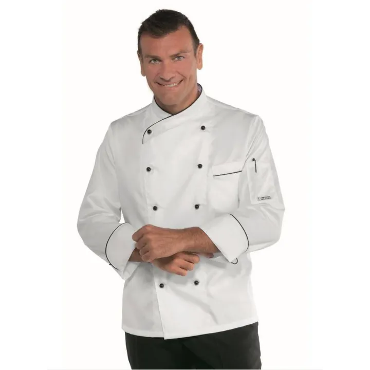 PANAMA SLIM Veste de cuisine homme satin