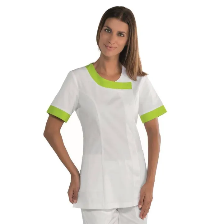 DELHI Tunique m&eacute;dicale femme blanche