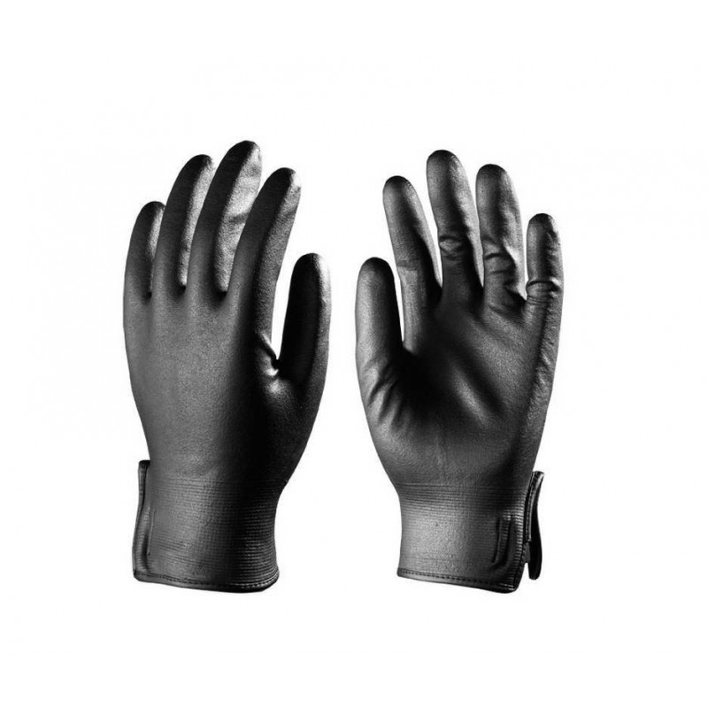 Lots de 10 paires de gants EUROTRIL+ enduit nitrile mousse, support nylon noir