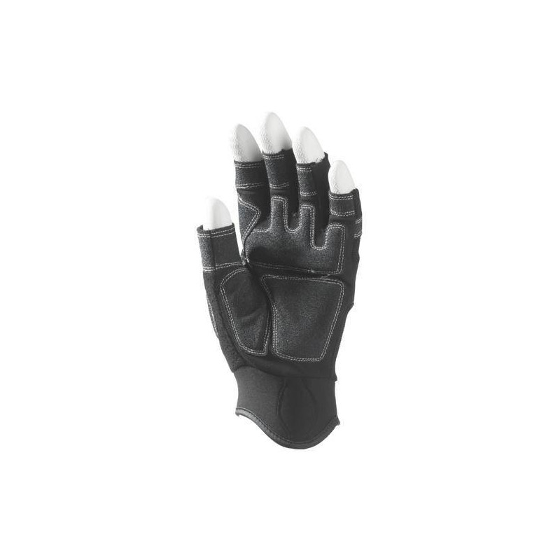 Lot 12 paires de mitaines 5 doigts ouverts, synth. Noir, paume renforcée. Autogrip. Lot 12 paires de mitaines 5 doigts ouverts, synth. Noir, paume renforcée. Autogrip.
