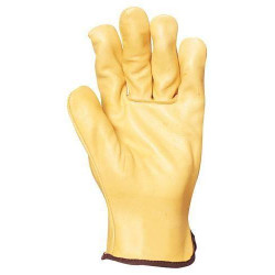 Lot 10 paires de gants maîtrise tout fleur vachette standard jaune