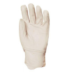 Lot 10 paires de gants maîtrise tout fleur vachette, poignet élastique, protège artère