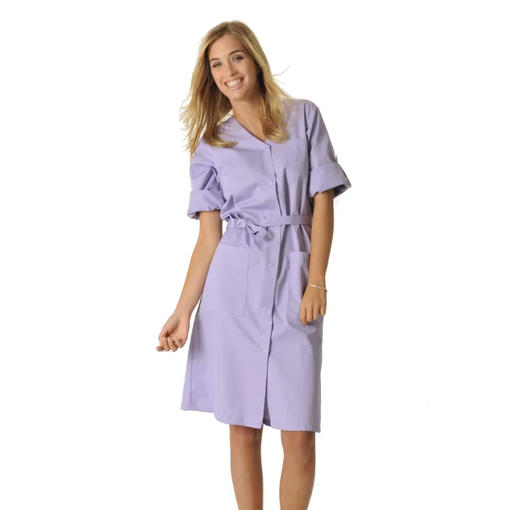 JOSY Blouse m&eacute;dicale coton personnalisable manches transformables