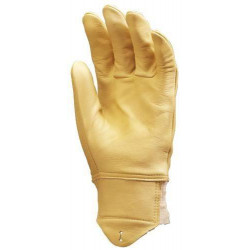 Lot 10 paires de gants tout fleur vachette supérieure hydrofuge, protège artère