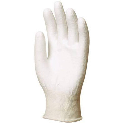 Lot 12 paires de gants HPPE, paume enduit polyuréthane blanc, anticoupure