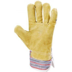 Gants docker croûte porc, paume doublée