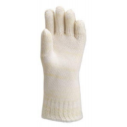 Lot 5 paires de gants Nomex doublé coton 35 cm thermique