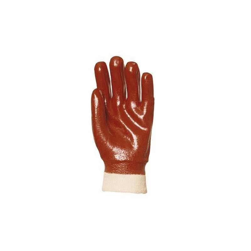 Lot 10 paires de gants PVC rouge dos aéré, Actifresh